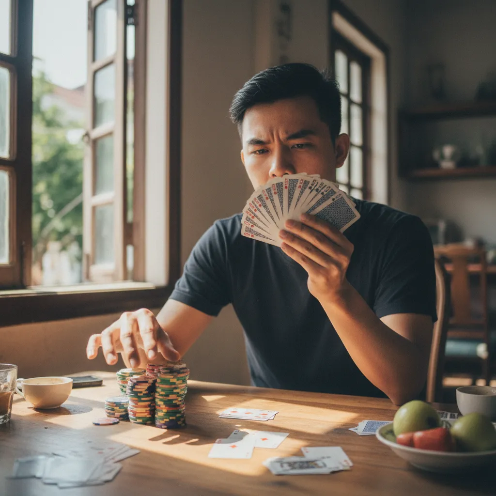 Hình ảnh bộ bài trong Tiến Lên Miền Nam khi tính toán tiền chặt